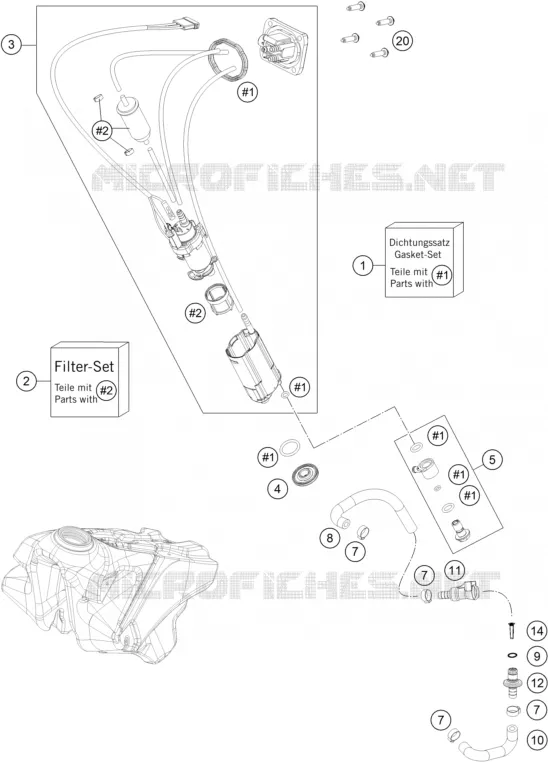 POMPE A ESSENCE KTM MOTO 350 2022 SX-F  350 SX-F
