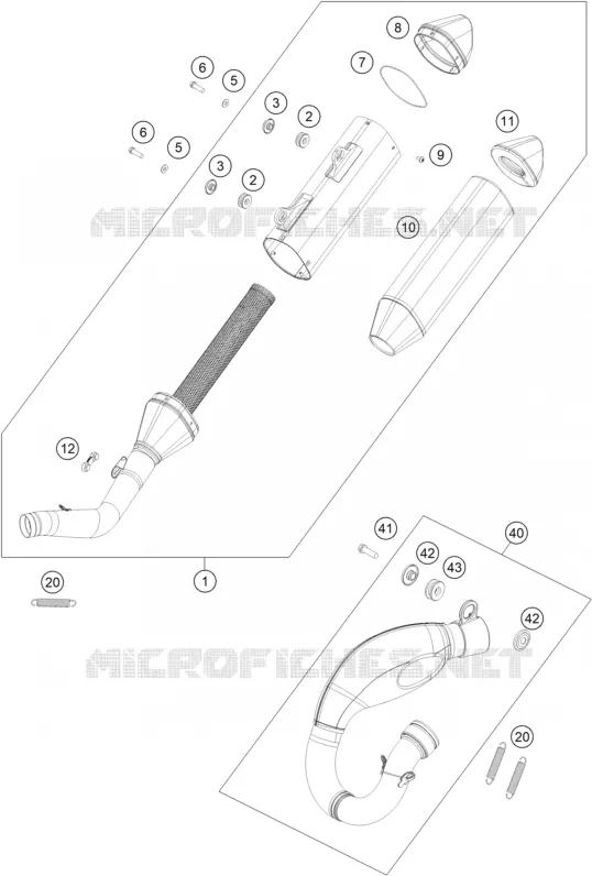 ECHAPPEMENT KTM Moto 250 2023 SX-F  250 SX-F