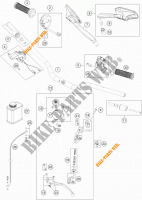 GUIDON / COMMANDES pour KTM 1290 SUPER DUKE R black de 2022