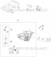 BOITIER PAPILLON INJECTION pour KTM 1290 SUPER DUKE R orange de 2022