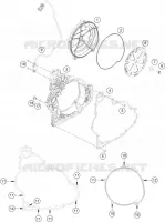 CARTER EMBRAYAGE pour KTM 1290 SUPER DUKE R orange de 2022
