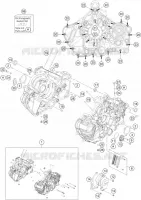 CARTER MOTEUR pour KTM 1290 SUPER DUKE R orange de 2022