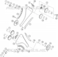 DISTRIBUTION pour KTM 1290 SUPER DUKE R orange de 2022