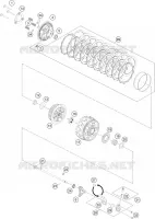 EMBRAYAGE pour KTM 1290 SUPER DUKE R orange de 2022