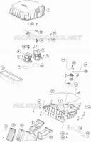 FILTRE A AIR pour KTM 1290 SUPER DUKE R orange de 2022