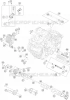 POMPE A HUILE pour KTM 1290 SUPER DUKE R orange de 2022