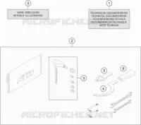 TROUSSE A OUTILS / MANUELS / OPTIONS pour KTM 1290 SUPER DUKE R orange de 2022