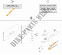 TROUSSE A OUTILS / MANUELS / OPTIONS pour KTM 1290 SUPER DUKE R EVO black de 2022