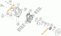POMPE A EAU pour KTM 1290 SUPER DUKE R EVO orange de 2022