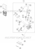 BOITIER PAPILLON INJECTION pour KTM RC 200 silver ABS de 2022