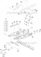 BRAS OSCILLANT  pour KTM RC 200 silver ABS de 2022