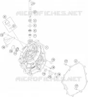 CARTER EMBRAYAGE pour KTM RC 200 silver ABS de 2022