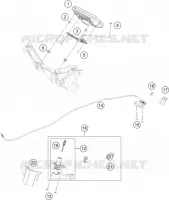 CONTACTEUR A CLE pour KTM RC 200 silver ABS de 2022