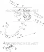 ECHAPPEMENT pour KTM RC 200 silver ABS de 2022