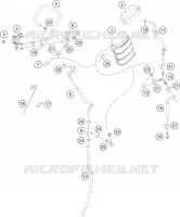 EVAPORATIVE CANISTER pour KTM RC 200 silver ABS de 2022