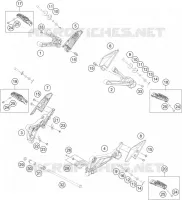 REPOSES PIEDS pour KTM RC 200 silver ABS de 2022