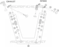 SOUPAPES pour KTM RC 200 silver ABS de 2022