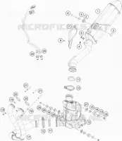ECHAPPEMENT pour KTM 890 ADVENTURE black de 2022
