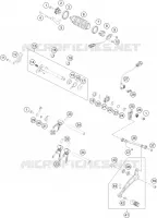 MECANISME DE SELECTION DE VITESSES pour KTM 890 ADVENTURE black de 2022