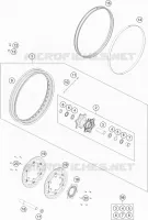 ROUE AVANT pour KTM 890 ADVENTURE black de 2022