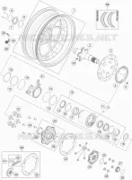 ROUE ARRIERE  1290 ktm-moto 2017 SUPERDUKE 16