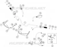 GUIDON / COMMANDES  390 ktm-moto 2022 ADVENTURE 1