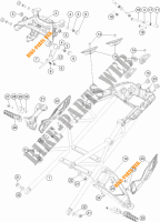 BOUCLE ARRIERE pour KTM 1290 SUPER DUKE GT ORANGE ABS de 2016
