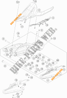 BRAS OSCILLANT  pour KTM 1290 SUPER DUKE GT ORANGE ABS de 2016