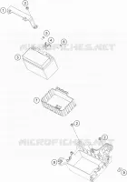 BATTERIE pour KTM 790 DUKE BLACK L 35KW A2 de 2018