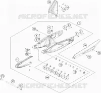 BRAS OSCILLANT  pour KTM 790 DUKE BLACK L 35KW A2 de 2018