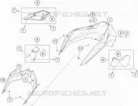 COUVERCLE pour KTM 790 DUKE BLACK L 35KW A2 de 2018