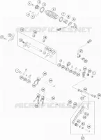 MECANISME DE SELECTION DE VITESSES pour KTM 790 DUKE BLACK L 35KW A2 de 2018