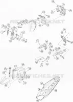 PLASTIQUES pour KTM 790 DUKE BLACK L 35KW A2 de 2018