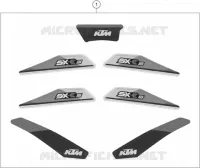 AUTOCOLLANTS pour KTM SX-E 3 de 2024