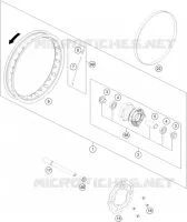 ROUE AVANT pour KTM SX-E 3 de 2024