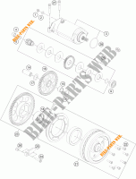 DEMARREUR ELECTRIQUE pour KTM 1290 SUPER DUKE R black de 2023