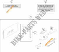 TROUSSE A OUTILS / MANUELS / OPTIONS pour KTM 1290 SUPER DUKE R black de 2023