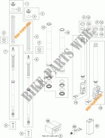 FOURCHE (PIECES) pour KTM 690 DUKE R ABS de 2013