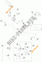 GUIDON / COMMANDES pour KTM 690 DUKE R ABS de 2013