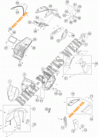 PLASTIQUES pour KTM 690 DUKE R ABS de 2013
