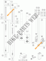 FOURCHE (PIECES) pour KTM 690 DUKE R ABS de 2013