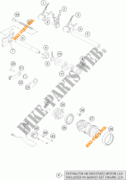 MECANISME DE SELECTION DE VITESSES pour KTM 690 DUKE R ABS de 2013