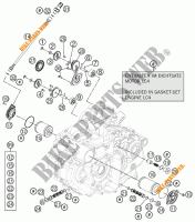 POMPE A HUILE pour KTM 690 DUKE R ABS de 2013