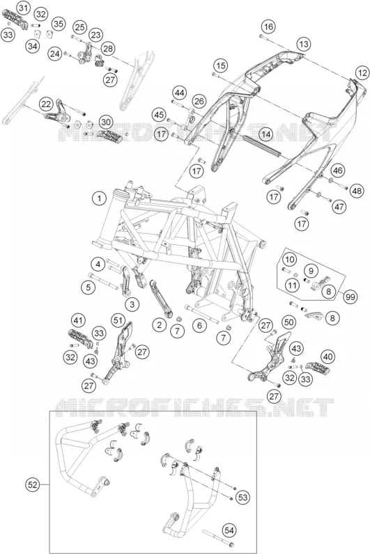CADRE KTM MOTO 690 2013 DUKE  690 DUKE R ABS