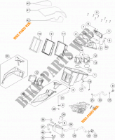 FILTRE A AIR pour KTM 1290 SUPER DUKE GT ORANGE ABS de 2016