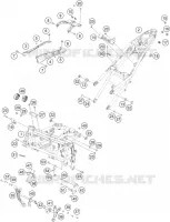 CADRE pour KTM RC 125 GP orange de 2023