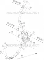 ECHAPPEMENT pour KTM RC 125 GP orange de 2023