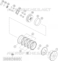 EMBRAYAGE pour KTM RC 125 GP orange de 2023