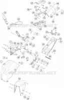 PLASTIQUES  125 ktm-moto 2023 RC 11