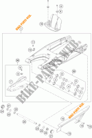 BRAS OSCILLANT  pour KTM 690 DUKE WHITE de 2017